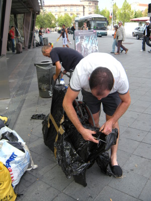 Déballage des vélos